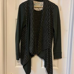 Fleece open cardigan